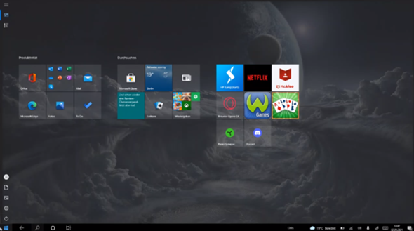Windows startbildschirm hat sich verändert?