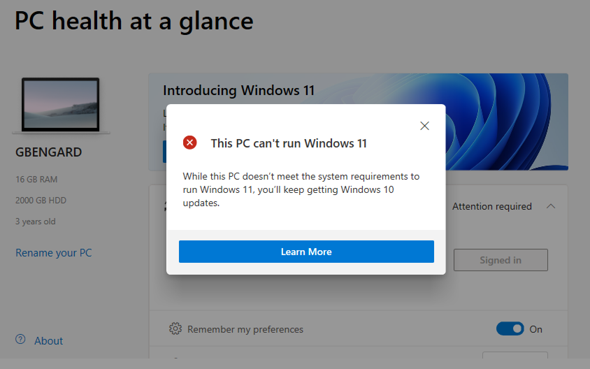 Was würdet ihr tun wenn ihr nicht auf Windows 11 upgraden könnt?