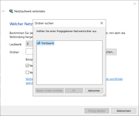 Speedport Smart 2 Netzlaufwerk in Win 10 einrichten?