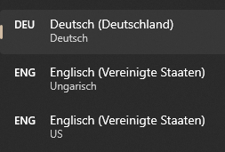 US-Amerikanische Tastaturbelegnung unter Windows 11 entfernen?