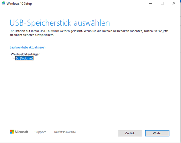 Warum wird mein USB-Stick nicht angezeigt?
