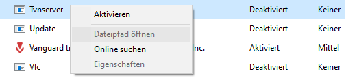 Tvnserver im Autostart?