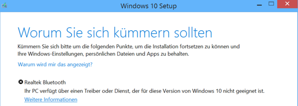 Problem mit Windows 10 Update?