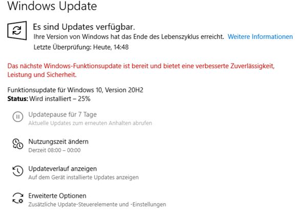 Windowsupdate nicht möglich wegen nicht einer app die ich jedoch nirgends finde?