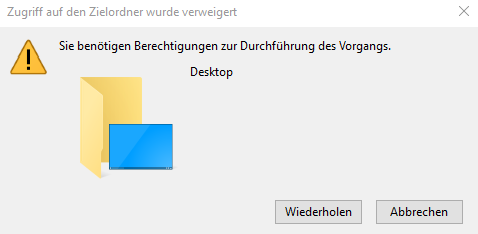 AutoHotKey Folder lässt sich nicht auf dem Desktop platzieren?