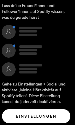 Höraktivität auf Spotify funktioniert nicht?