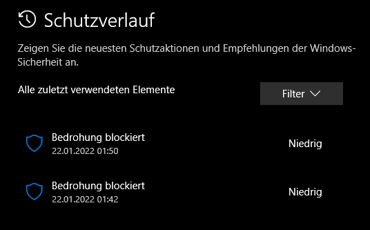 Windows Defender löscht Chrome-Downloads direkt?