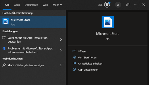 Logos von Windows-Apps sind nur Platzhalter in der Suche?