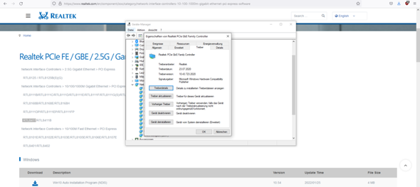 Realtek PCIe GbE Family Controller?