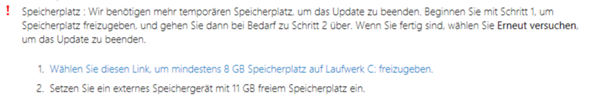 Windows Update mit Externer Festplatte?