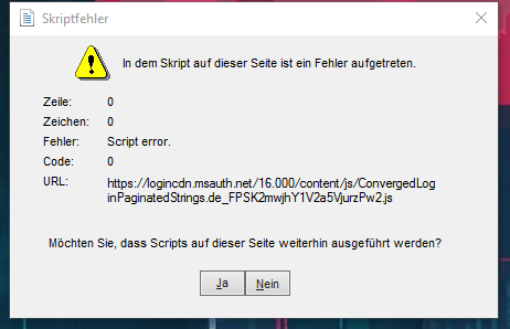 Problembehandlung Windows 10 Error?
