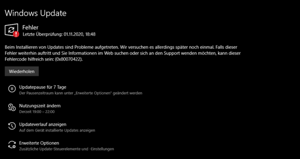 Windows update deaktiviert sich von selbst?