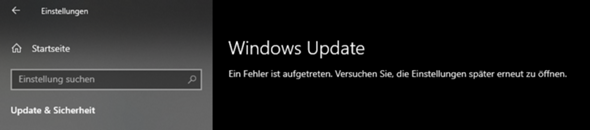 Windows Update geht nicht mehr?