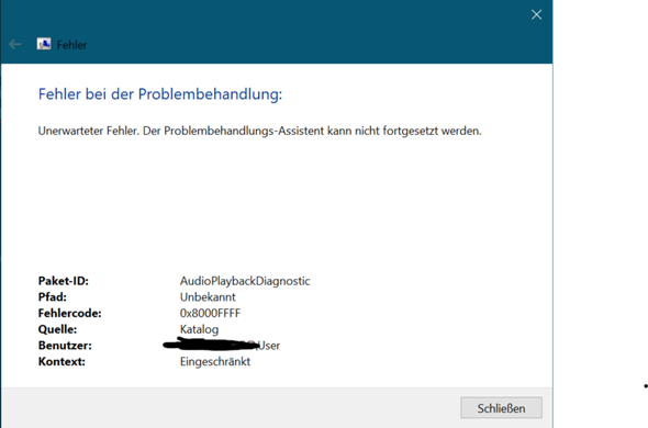 windows 10 Sound error?