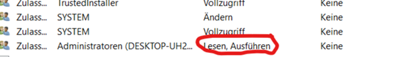 Windows 10, wie erhalte ich den Vollzugriff?