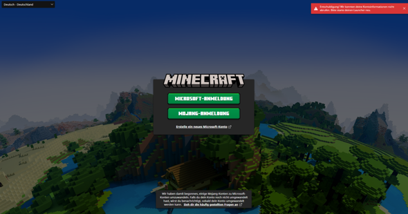 Minecraft Launcher loggt mich nach dem Schließen aus?