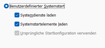 nach Windows 10 msconfig ändern kein Login mehr möglich?