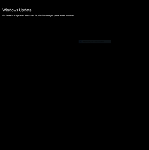 Windows 10 Update Problem?