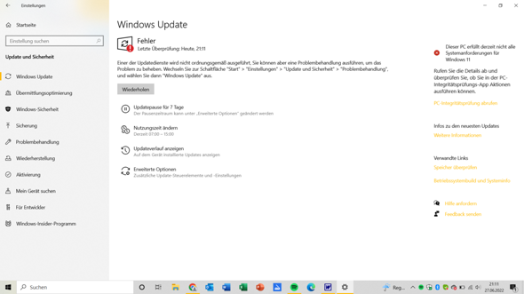 Windows Update lässt sich nicht mehr aktivieren?