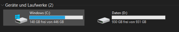 was kann ich von Windows(C:) zu Daten(D:) verschieben?