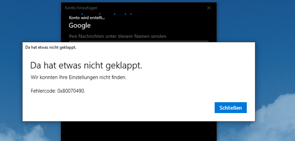 Fehlercode?