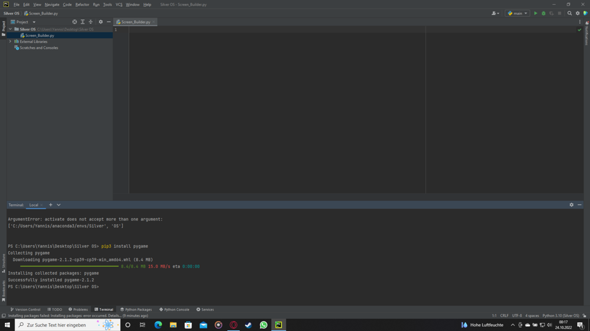 Wie installiere ich PyGame?