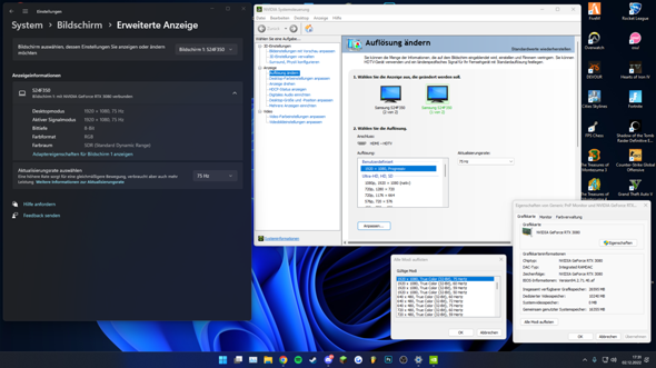 Spiele erkennen 75hz seit Windows 11 nicht mehr?