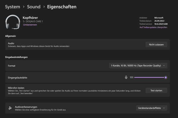 Windows 11 Sound Probleme bei Games?