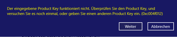 Windows 10 lässt sich nicht aktivieren?