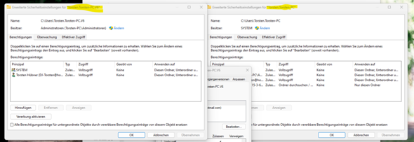 2 onedrive Benutzerordner zusammenfügen bei windows?