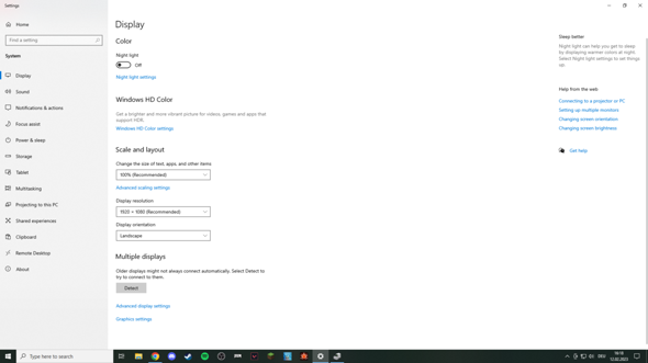 Auflösung niedrig trotz Full-HD Einstellung bei Windows 10?