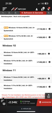 Welches windows System?