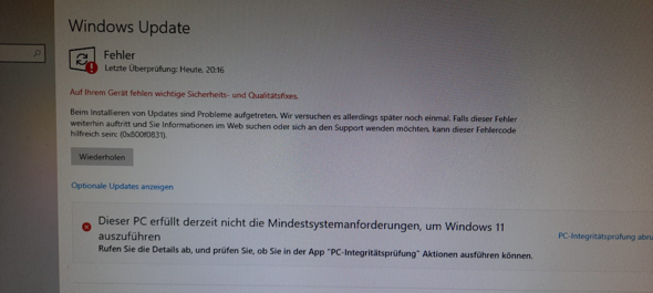 Windows macht keine Updates mehr. Was tun?