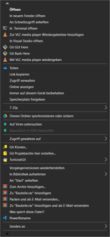 Windows Rechtsklickmenu scroll funtkion aktivieren?