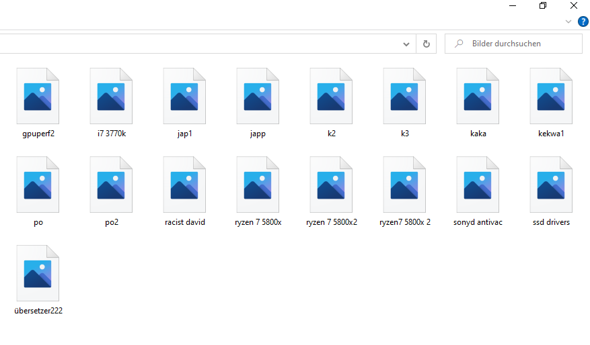 windows 10 Bilder sehen ohne auf das BIld zu klicken?