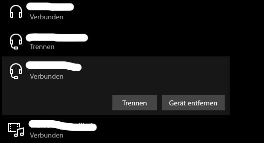 Bluetooth Verbinden Button nicht da (Windows 10)?