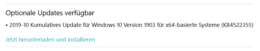 Optionale Updates installieren?