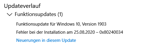 Windows Update will nicht installieren