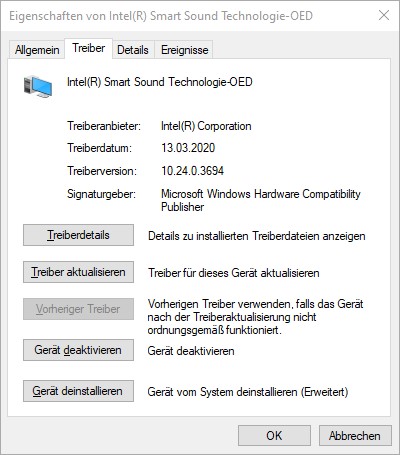 Surface Pro 7 - nach Update auf 2004 steht keine Audioausgabe mehr zur Verfügung