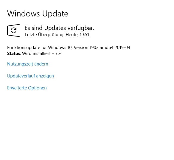 Windows Update für AMD 1903 in Dauerschleife