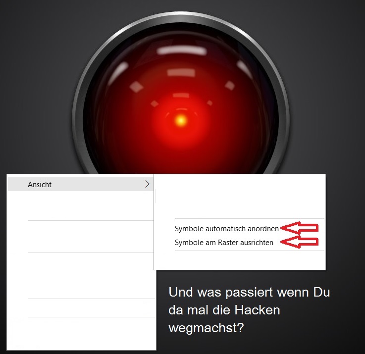 Windows Symbole Ordnen sich nach jeden Neustart neu an