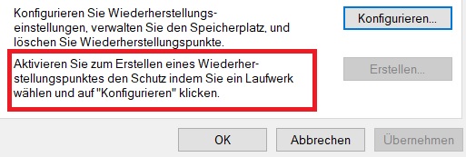 Wiederherstellungspunkt