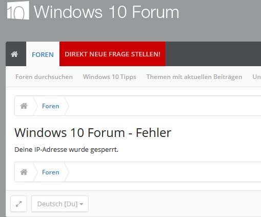 Deine IP-Adresse wurde gesperrt.