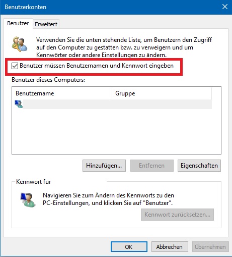 Windows passwort vergessen