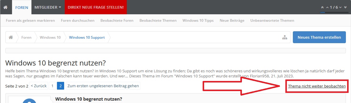 Windows 10 begrenzt nutzen?