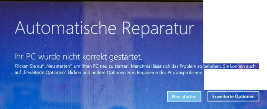 Probleme bei Update von 14393 auf 16299