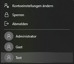 Windows 10 Lockscreen zeigt nur Login für Hauptbenutzer