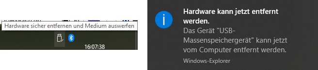 "Gerät kann sicher entfernt werden" Keine Lösung??