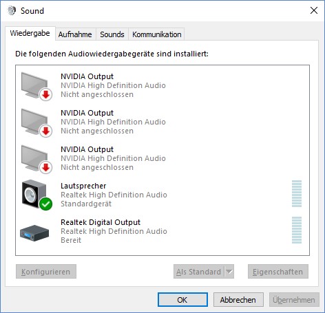 HDMI Verbindung zu Medion Bildschirm ohne Ton