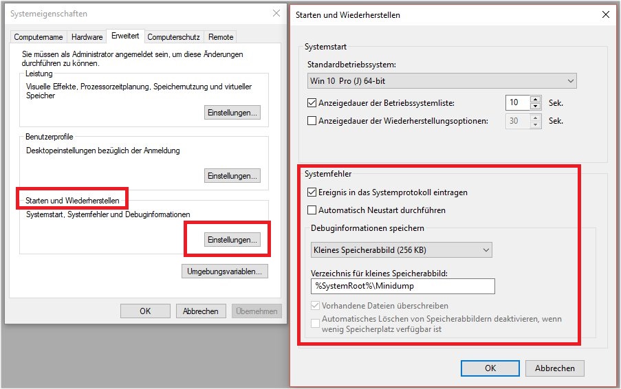 Win 10 stürzt ab und macht einfach ein neustart